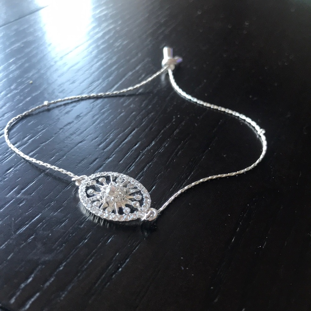 Silver tone bracelet